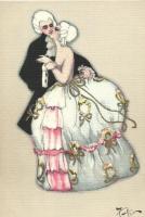 Chiostri style Italian postcard, Ballerini Fratini No. 164. s: Fofi (?)