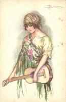 Italian art postcard, Anna & Gasparini 497-4 s: Busi (fl)