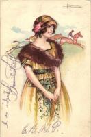Italian art postcard, Anna & Gasparini 569-2 s: Busi