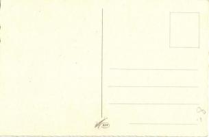 Baroque lady, Italian art postcard, Degami 854 s: Busi