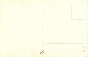 Baroque lady, Italian art postcard, Degami 854 s: Busi