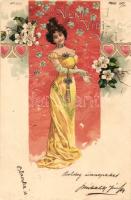 Veni Vidi Vici, unknown publisher  No. 5215, Art Nouveau litho