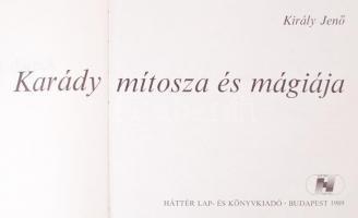 Király Jenő: Karády mítosza és mágiája. Bp., 1989, Háttér Lap- és Könyvkiadó. Kiadói kartonált kötés...