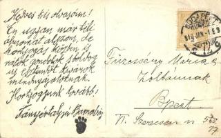 Viszontlátásra tavasszal Az én Újságomban! Tányértalpú Barnabás / Bear pilot, Hungarian magazine adv...