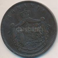 Románia 1867. 10B Cu "Heaton" T:2-
Romania 1867. 10 Bani Cu "Heaton" C:VF