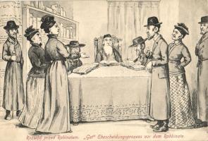 Rozwód przed Rabinatem / 'Get' Ehescheidungsprozess vor dem Rabbinate / Jewish divorce, Judaica