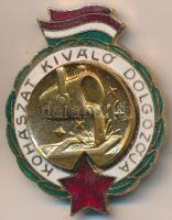 ~1960. "Kohászat Kiváló Dolgozója" zománcozott kitüntető jelvény T:2