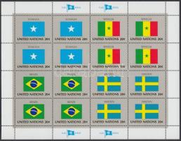 Tagállamok zászlói kisívsor, Member States flags minisheet set
