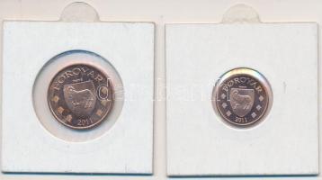 Feröer-szigetek 2011. 25O + 50O "PRÓBA" T:1
Faroe Islands 2011. 25 Oyru + 50 Oyru "PR...