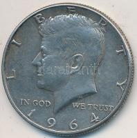 Amerikai Egyesült Államok 1964. 1/2$ Ag "Kennedy" T:2-
USA 1964. 1/2 Dollar Ag "Kenne...