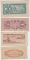 Japán 1944-1948. 5s-50s (4xklf) T:I-III
Japan 1944-1958. 5 Sen - 50 Sen (4xdiff) C:UNC-XF