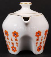 2 db kávés csésze csészealjjal, 1 db kávéskanna tetővel, 1 db tejszínkiöntő, jelzett, hibátlan