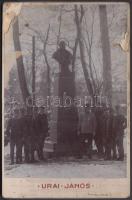 cca 1895 Arad, Ferenc József szobor. (szakadással) / Arad, Franz Joseph statue. (tear)