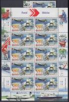 Europa CEPT Postal Vehicles margin stamps + mini sheet pair, Europa CEPT Postai járművek ívszéli bélyegek + kisívpár