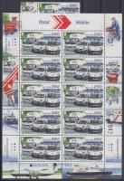 Europa CEPT Postai járművek ívszéli bélyegek + kisívpár Europa CEPT Postal Vehicles margin stamps + ...