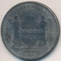 1930. 5P Ag "Horthy jobbra" T:3 Adamo P8