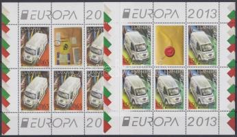 Europa CEPT Postal vehicles minisheet pair, Europa CEPT Postai járművek kisívpár