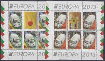 Europa CEPT Postal vehicles minisheet pair Europa CEPT Postai járművek kisívpár