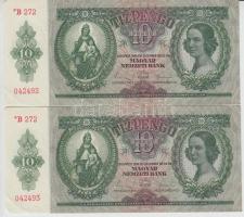 1936. 10P "*B 272" (6x) sorszámkövetőek T:I,I-
