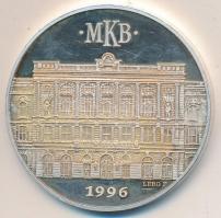 Lebó Ferenc (1960-) 1996. "MKB Rt." Ag emlékérem (31,22g/0.999/42,5mm) T:PP