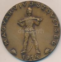 1964. "Magyar Vívó Szövetség 1914 - Hadik huszár / Ifjúsági Vívó Világbajnokság" Br részvételi emlékérem (60mm) T:1-