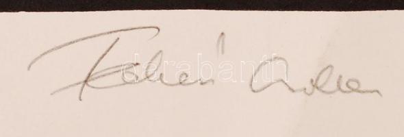 Fehér Csaba: Falu. Linó, papír, jelzett, 18×37 cm