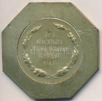 1963. "Cs. I. Nemzetközi öttusa verseny Budapest 1963." aranyozott fém emlékérem tokban (5...