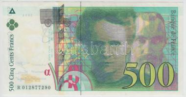 Franciaország 1994. 500Fr T:I-,II (hajtatlan) France 1994. 500 Francs C:AU,XF (unfolded)