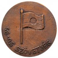 DN "Szabó János 1897-1957 / '56-os Szövetség" Br plakett dísztokban (88mm) T:1-