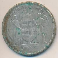 1930. 5P Ag "Horthy jobbra" T:3 Adamo P8