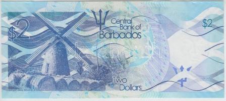 Barbados 2013. 2$ T:I- (hajtatlan)
Barbados 2013. 2 Dollars C:AU (unfolded)