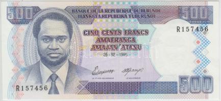 Burundi 1995. 500Fr T:I Burundi 1995. 500 Francs C:UNC