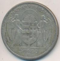 1930. 5P Ag "Horthy jobbra" T:2- Adamo P8