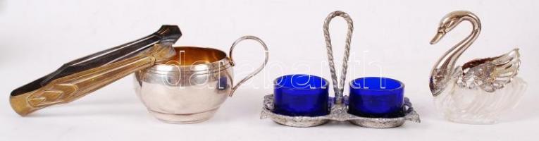 Nagy bolhatétel, alpakka, réz, fém, összesen:27 db