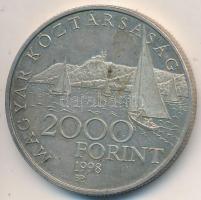 1998. 2000Ft Ag "Régi balatoni hajók II. - Phoenix" T:2 (PP)