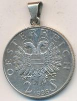 Ausztria 1936. 2Sch Ag "Szavolyai Jenő herceg" T:2,2- medál Ausztria 1936. 2 Schilling Ag "Eugen von Savoyen" C:aXF,VF medal