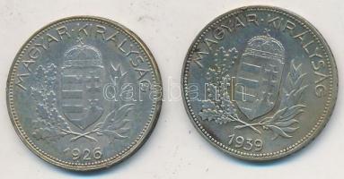 1926-1939. 1P Ag (2x) T:2-,3