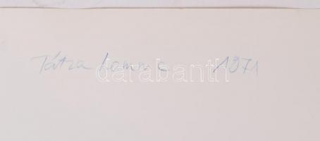 1971 Tátralomnic, hátoldalon feliratozva, 17x22 cm