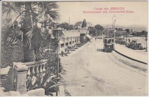 Abbazia, Reichsstrasse, Elektrischer-Bahn / street