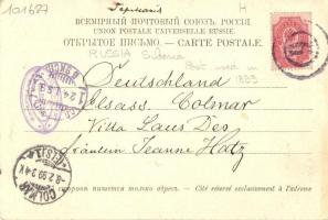 1899 Yenisei mountains, Siberia; Felsencoloss / Skala