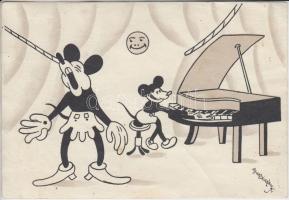 Mickey Mouse, piano s: Bisztrickzy (fa)