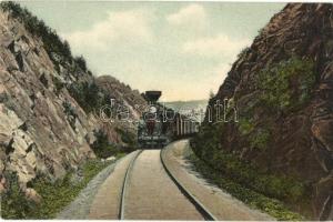 Zlatoust region, Railroad track, locomotive (EK)