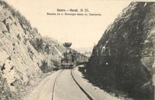 Zlatoust region, Railroad track, locomotive