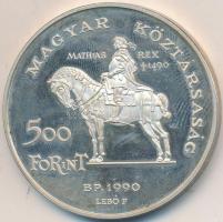 1990. 500Ft Ag "Mátyás király / Beatrix" T:PP ujjlenyomatos
Adamo EM113