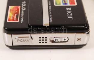 Sony Slim digitális fényképezőgép, 10.0 megapixel, 16x digitális zoom, 1 GB SD memóriakártya, elemme...