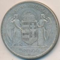 1930. 5P Ag "Horthy jobbra" T:3
Adamo P8