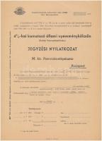 Budapest 1941. "4%-kal kamatozó állami nyereménykölcsön" (erdélyi nyereménykölcsön) tájéko...