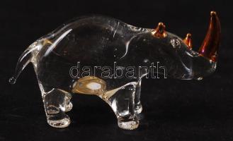 Mini üveg figurák, jelzés nélkül, hibátlanok, m:3 cm (5×)