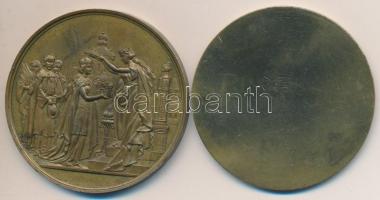 1879. "Székesfehérvári Országos Kiállítás" 2db Br érem, az egyik csak egyoldalas (50mm) T:...
