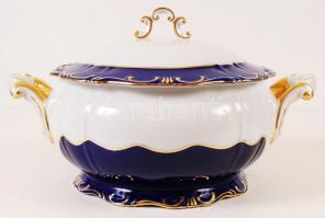 Zsolnay Pompadour készlet (6 szem.), kézzel festett, jelzett, hibátlan, összese:24 db